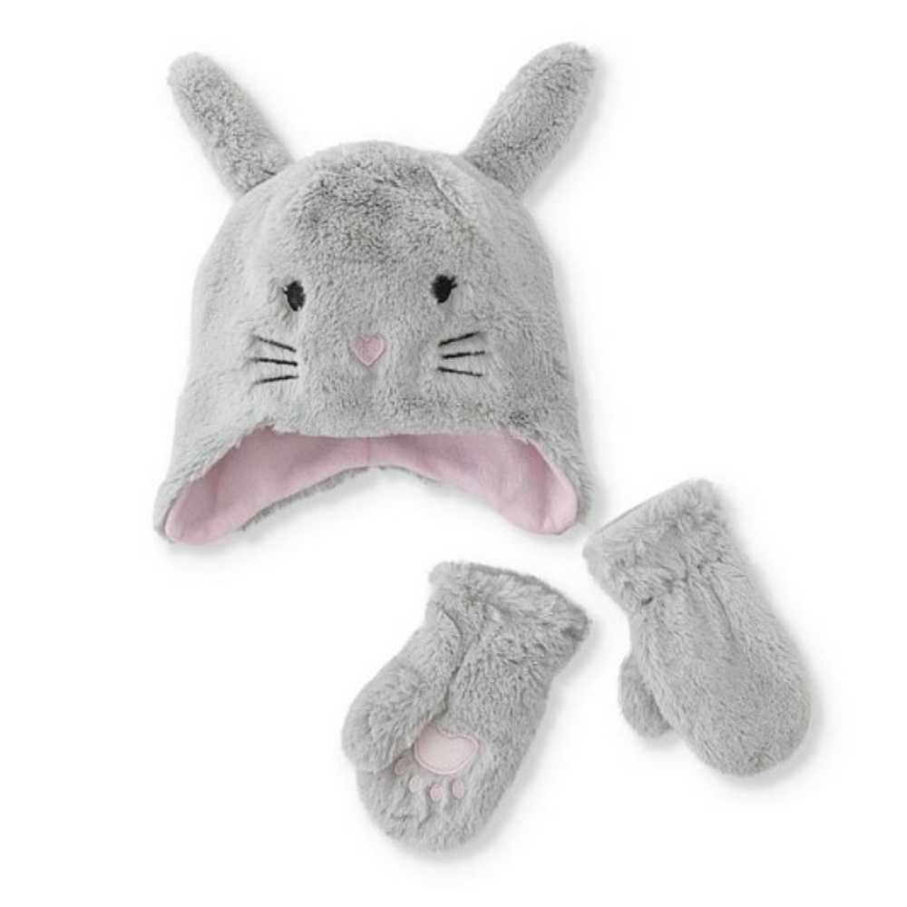 NWT WonderKids Toddler Girl's Winter Hat &Mittens